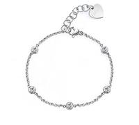 S'Agapõ Bracciale Donna in Acciaio e Cristalli | Collezione Luce - SCE16