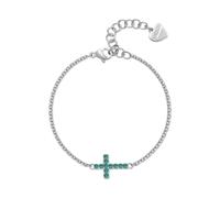 S'Agapõ Bracciale Donna In Acciaio Con Simbolo Croce | Collezione Dazzly - SDZ75