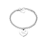 Bracciale Donna S'Agapõ SBM16 Acciaio BE MY ALWAYS Cuore Cristalli
