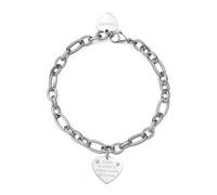 S'AGAPÕ Bracciale Donna In Acciaio Con Simbolo Cuore | Collezione Be My Family - SBY017