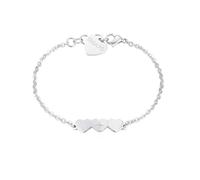 S'Agapõ Bracciale Donna in Acciaio e Cristalli con Simbolo Cuore | Collezione Trio - SRI13