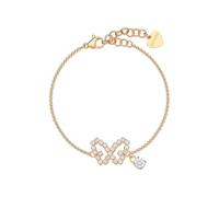 S'Agapõ Bracciale Donna in Acciaio e Cristalli con Simbolo Farfalla | Collezione Twinkle - SWN20