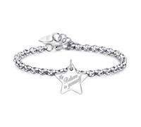 S'Agapõ Bracciale Donna In Acciaio Con Simbolo Stella | Collezione Be My Always - SBM34