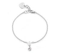 S'Agapõ Bracciale Donna in Acciaio e Cristalli con Simbolo Stella | Collezione Luce - SCE27