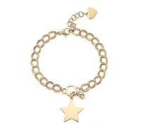 Bracciale Donna S'Agapõ SYL24 Acciaio My Love Finitura Pvd Oro