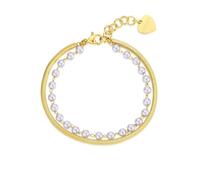 S'Agapõ Bracciale Donna in Acciaio e Perle | Collezione Wisdom - SWI16