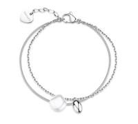 S'Agapõ Bracciale Donna in Acciaio e Perle | Collezione Wisdom - SWI45