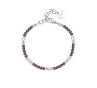 S'Agapõ Bracciale Donna in Acciaio e Perle/vetro Colorato | Collezione Glint - SGI18