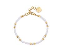 Bracciale Donna Sagapo con Sfere in Vetro Bianco e Perle Sagapò SGI20 S'agapo