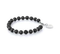 Sagapo Bracciale Nero Con Sfere Sfaccettate Da Donna SHAC3 Sagapò