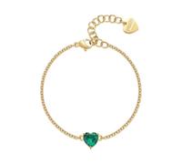 S'Agapõ Bracciale Donna in Acciaio e Zirconi con Simbolo Cuore | Collezione Dazzly - SDZ73