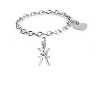 Sagapo Bracciale Donna In Acciaio Segni Zodiacali Sagapò Braccialetto S'agapo