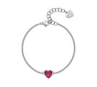 Sagapo Bracciale in Acciaio con Cristallo Cuore Rosso Sagapò SDZ69 S'agapo