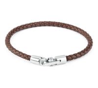 Sagapo Bracciale In Pelle Marrone Da Uomo SCM02 Lunghezza 21 cm