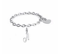 Sagapo Bracciale Lettera A Donna in Acciaio Sagapò SHAC2 SHA179 S'agapo