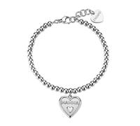 Sagapò Bracciale Mamma acciaio cuore regalo compleanno Donna SUH25 Sagapo