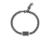 Sagapo Bracciale Piastrina Acciaio Catena Regalo Compleanno Rgazzo STG11 Sagapò