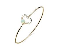 S'agapo Bracciale Rigido Donna Acciaio Cuore Dorato Sagapo SJM13 Sagapò