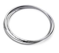 SAGAPO BRACCIALE RIGIDO DONNA IN ACCIAIO TRE CERCHI Sagapò STR21 S'agapo