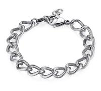 Sagapo Bracciale Uomo Catena Grumetta Maglia Larga Acciaio Sagapò SRP59 S'Agapo