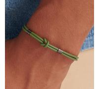 Sagapo Bracciale Uomo Gomma Verde Regalo Compleanno Ragazzo Giovane SPA25