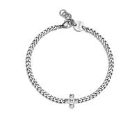 S'Agapõ Bracciale Uomo in Acciaio con Simbolo Croce | Collezione Proud - SPD33