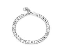 S'Agapõ Bracciale Uomo In Acciaio Con Simbolo Lettere | Collezione Monogram - SMG12