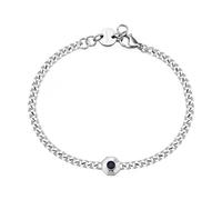 S'Agapõ Bracciale Uomo in Acciaio e Cristalli | Collezione Snap - SNP11