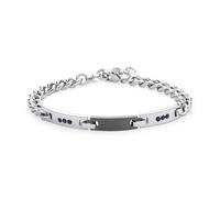 S'Agapõ Bracciale Uomo in Acciaio e Cristalli | Collezione Titan - STI11