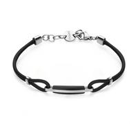 S'Agapõ Bracciale Uomo In Acciaio E Gomma | Collezione Panama - SPA19