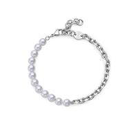 S'Agapõ Bracciale Uomo in Acciaio e Perle | Collezione Atlas - SAT11