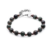S'Agapõ Bracciale Uomo in Acciaio e Pietre Naturali | Collezione Riot - SRT18