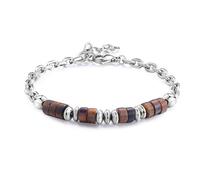S'AGAPO RIOT BRACCIALE DA UOMO IN ACCIAIO CON OCCHIO DI TIGRE SRT32 (2958)