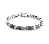 S'Agapõ Bracciale Uomo in Acciaio e Pietre Naturali | Collezione Riot - SRT34