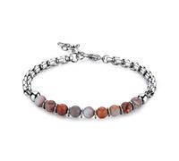 S'AGAPO RIOT BRACCIALE DA UOMO IN ACCIAIO CON ELEMENTI IN DIASPRO SRT35 (3596)