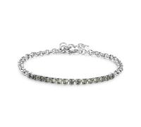 S'agapo Bracciale Tennis Uomo Acciaio e Zirconi Verde chiaro Sagapo STK02 Sagapò