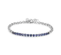S'AGAPO TRICKY BRACCIALE DA UOMO TENNIS CON ZIRCONI IN ACCIAIO STK05 (3382)