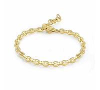 SAGAPO BRACCIALE UOMO Maglia a Catena Acciaio Dorato S'Agapo SRP57 Sagapò