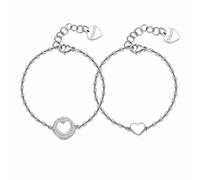 Sagapo BRACCIALI Bracciale MAMMA Donna Cuori in Acciaio Sagapò SEY11 S'agapo