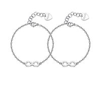 S'Agapõ Bracciali Donna In Acciaio Con Simbolo Infinito | Collezione Me + You - SEY14