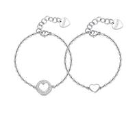 S'Agapõ Bracciali Donna In Acciaio Con Simbolo Cuore | Collezione Me + You - SEY11