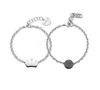S'Agapõ Bracciali Donna/uomo in Acciaio e Cristalli | Collezione Me + You - SEY27