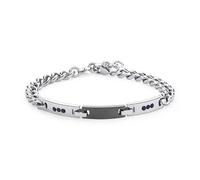 SAGAPO BRIALE Titan ACCIAIO/GUN CRISTALLI NERI STI11