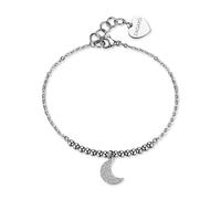 S'Agapõ Cavigliera Donna in Acciaio e Cristalli con Simbolo Luna | Collezione Witch - SWH22