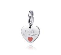 S'Agapõ Charm Donna In Acciaio Con Simbolo Cuore | Collezione Happy - SHA344