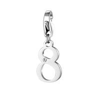 S'Agapõ Charm Donna in Acciaio e Cristalli | Collezione Happy - SHA239