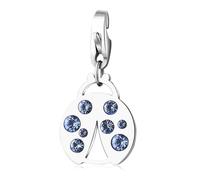 S'Agapõ Charm Donna in Acciaio e Cristalli con Simbolo Coccinella | Collezione Happy - SHA263
