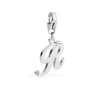 S'Agapõ Charm Donna in Acciaio e Cristalli con Simbolo Lettere | Collezione Happy - SHA196