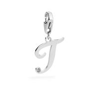 S'Agapõ Charm Donna in Acciaio e Cristalli con Simbolo Lettere | Collezione Happy - SHA198