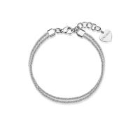 S'AGAPO CHUNKY BRACCIALE DOPPIO FILO DA DONNA IN ACCIAIO SHK112 (3711)